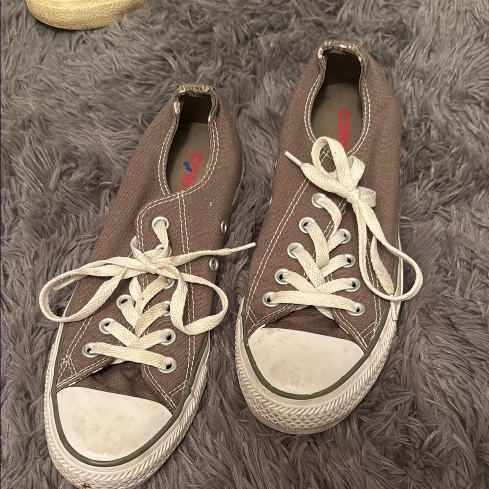 Converse Brown Canvas Sneakers